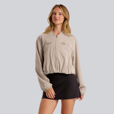Minnesota Wild lululemon Women's Breezily Bomber Jacket - Downtown Tan