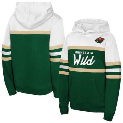  Minnesota Wild Mitchell & Ness Youth Head Coach Hoodie - Green