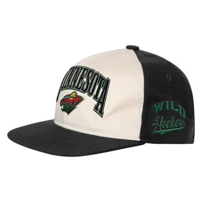Minnesota Wild Outerstuff Youth Arch Snapback Hat - Natural/Black
