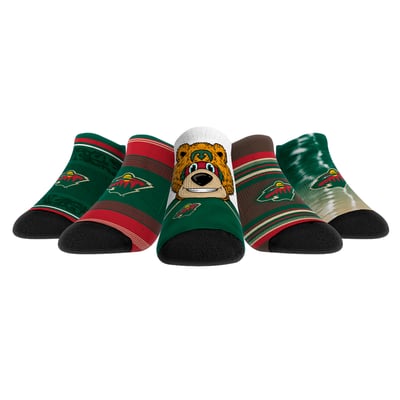  Minnesota Wild Rock Em Youth Super Fan Five-Pack Low-Cut Socks Set - 