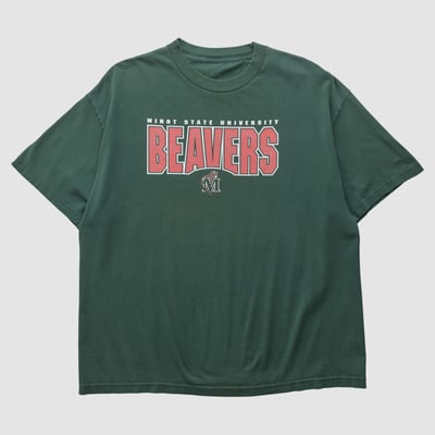 Minot State Beavers CI Sport 2000s T-shirt - Green - 2XL by Fanatics Real Vintage