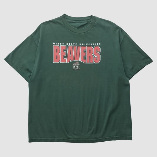 Minot State Beavers CI Sport 2000s T-shirt - Green - 2XL by Fanatics Real Vintage