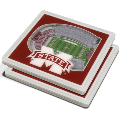 Mississippi State Bulldogs Fanpoint 3D StadiumView Coasters