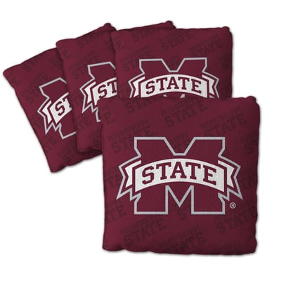 Mississippi State Bulldogs Fanpoint Four-Piece Cornhole Bag Set