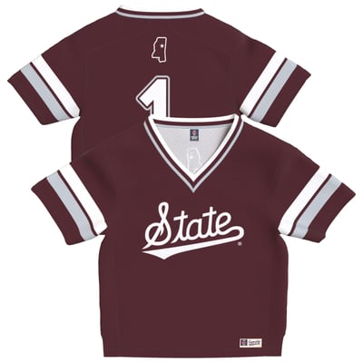 Mississippi State Bulldogs GameDay Greats Infant Lightweight Collegiate Football Fashion Jersey - Maroon