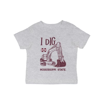 Mississippi State Bulldogs Vive La Fete Infant Excavator T-Shirt - Gray