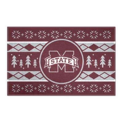 Mississippi State Bulldogs Logo Brands 19" x 30" Holiday Sweater Starter Mat