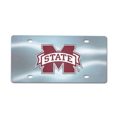 Mississippi State Bulldogs Logo Brands Chrome Diecast License Plate