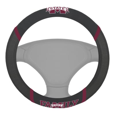 Mississippi State Bulldogs Logo Brands Steering Wheel Cover