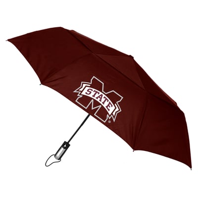 Mississippi State Bulldogs Windflow Dynamo Deluxe 48" Vented Folding Umbrella - Maroon