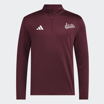 Mississippi State Bulldogs adidas 2026 Sideline Ultimate 365 Woven Quarter-Zip Pullover - Maroon
