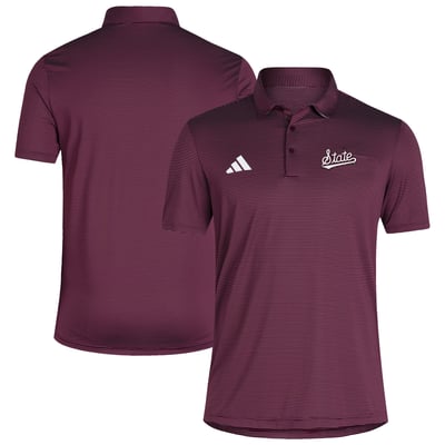 Mississippi State Bulldogs adidas Ultimate 365 Stripe Polo - Maroon