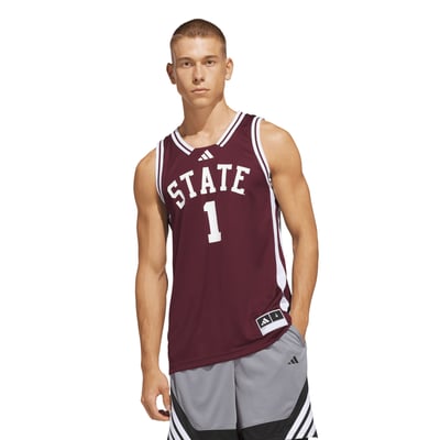 #1 Mississippi State Bulldogs adidas Away Swingman Jersey - Maroon