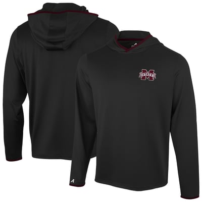  Mississippi State Bulldogs Antigua Brink Color Pop Long Sleeve Hoodie T-Shirt - Black
