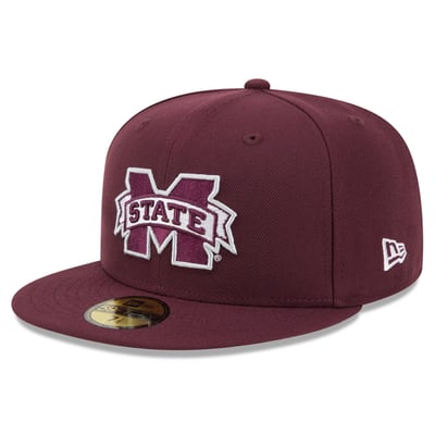 Mississippi State Bulldogs New Era Core 59FIFTY Fitted Hat - Maroon