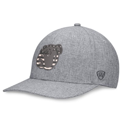 Mississippi State Bulldogs Top of the World Top Grit Flex Hat - Gray