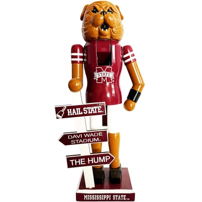 Mississippi State Bulldogs 12" Mascot Nutcracker