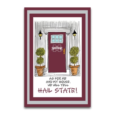 Mississippi State Bulldogs As For Me 12" x 18" Garden Flag