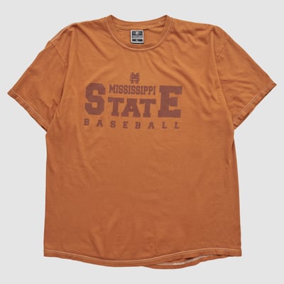 Mississippi State Bulldogs Easton 2000s T-shirt - Clay - M by Fanatics Real Vintage