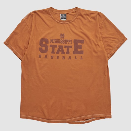 Mississippi State Bulldogs Easton 2000s T-shirt - Clay - M by Fanatics Real Vintage