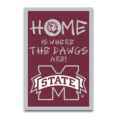 Mississippi State Bulldogs Home Is Where 12" x 18" Garden Flag