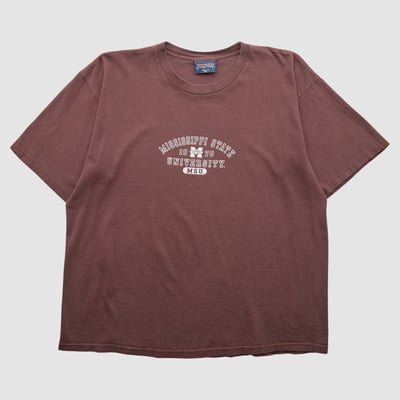 Mississippi State Bulldogs Jansport 2000s T-shirt - Maroon - 2XL by Fanatics Real Vintage