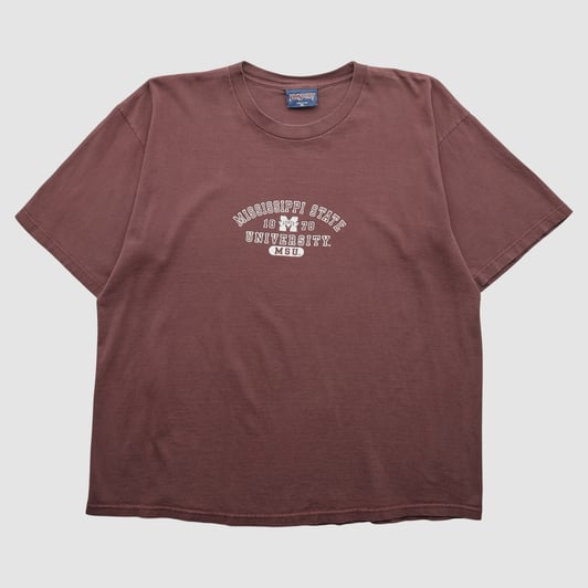 Mississippi State Bulldogs Jansport 2000s T-shirt - Maroon - 2XL by Fanatics Real Vintage