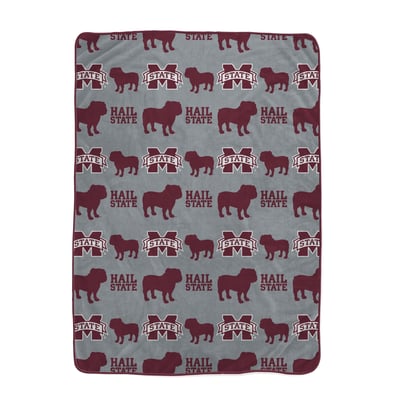 Mississippi State Bulldogs Pegasus Logo Roll Oversized 66" x 95" Ultra Cozy Blanket
