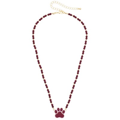 Mississippi State Bulldogs CANVAS Style Women's Beaded Spirit Necklace