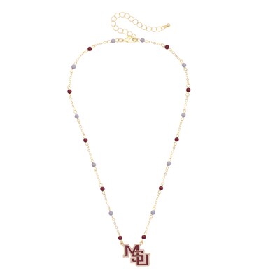 Mississippi State Bulldogs CANVAS Style Women's Logo Layering Necklace