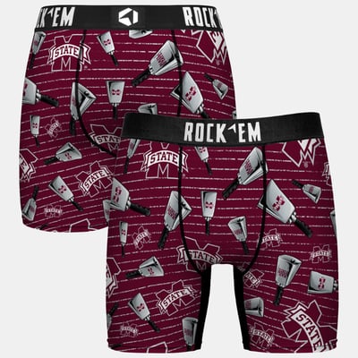  Mississippi State Bulldogs Rock Em Youth Localized Boxer Briefs - Maroon