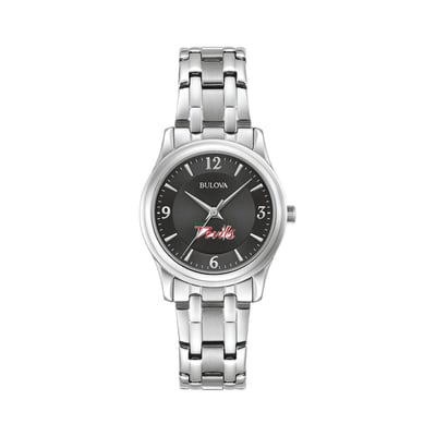 Mississippi Valley State Delta Devils Bulova Women's Corporate Collection Stainless Steel Watch - Black