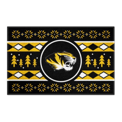 Missouri Tigers Logo Brands 19" x 30" Holiday Sweater Starter Mat
