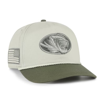 Missouri Tigers '47 Operation Hat Trick Rope Hitch Adjustable Hat - Light Green/Hunter Green