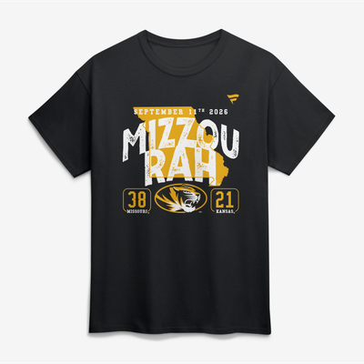 Missouri Tigers vs. Kansas Jayhawks Score T-Shirt - Black