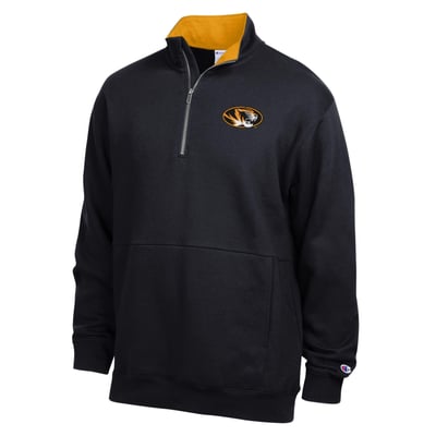  Missouri Tigers Champion Fleece Quarter-Zip Pullover - Black