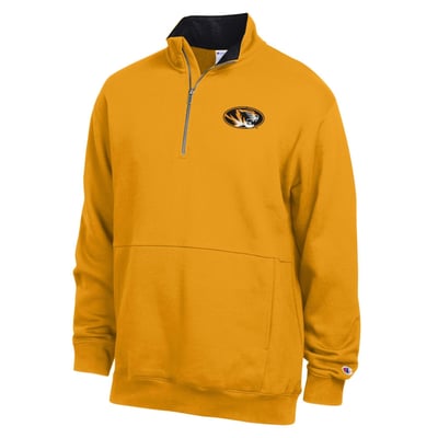  Missouri Tigers Champion Fleece Quarter-Zip Pullover - Gold