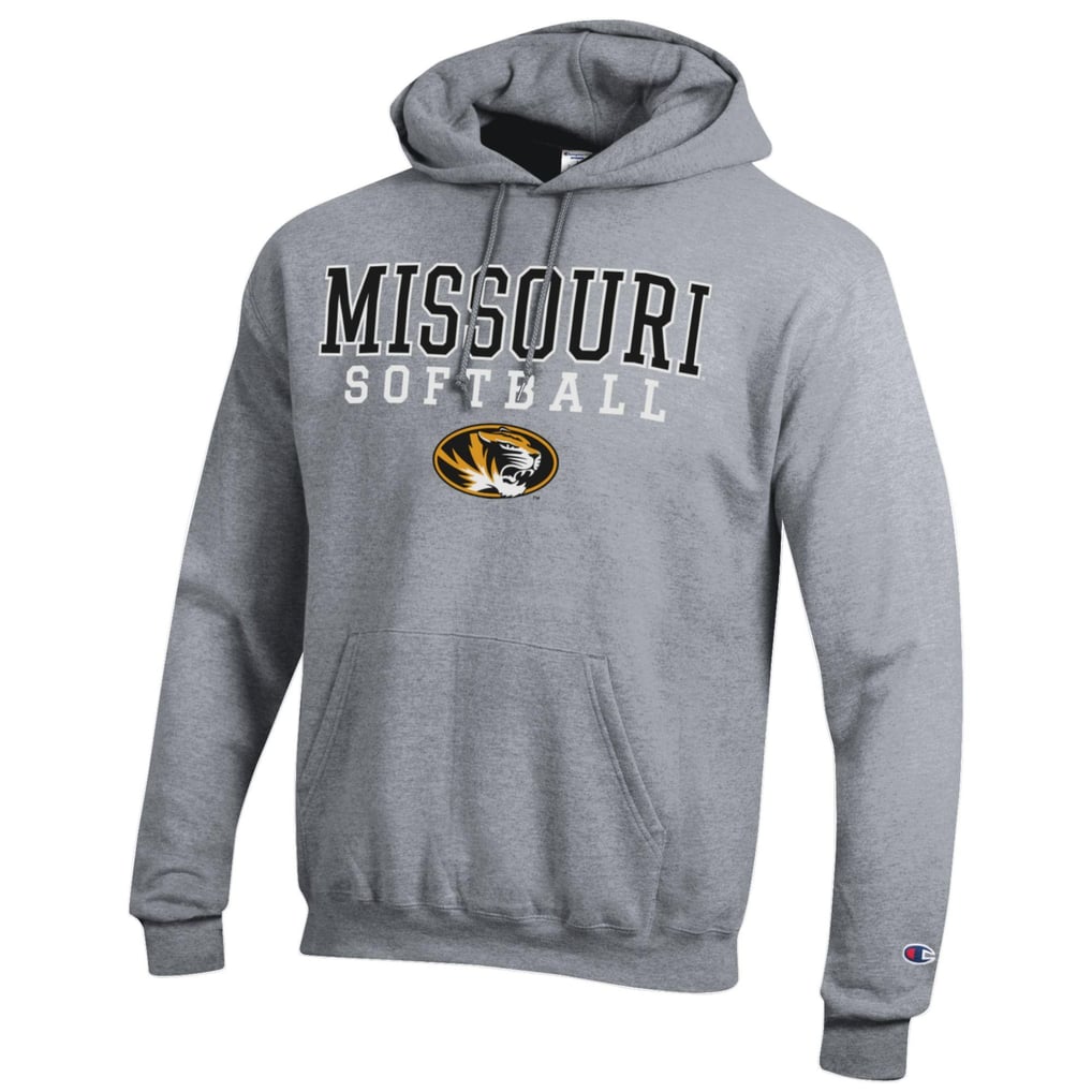 Missouri Tigers Champion Softball Stack Pullover Hoodie - Gray