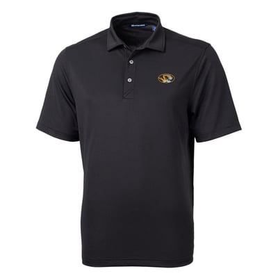 Missouri Tigers Cutter & Buck Virtue Eco Pique Recycled Polo - Black