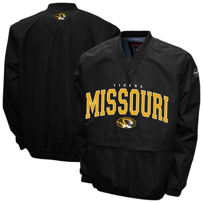 Missouri Tigers Franchise Club Windshell V-Neck Jacket - Black