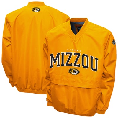 Missouri Tigers Franchise Club Windshell V-Neck Jacket - Gold