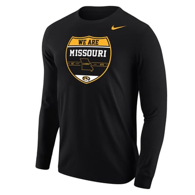  Missouri Tigers Nike We Are Missouri Core Long Sleeve T-Shirt - Black