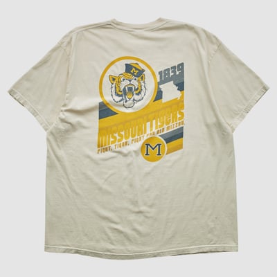 Missouri Tigers 2000s T-shirt - White - XL by Fanatics Real Vintage