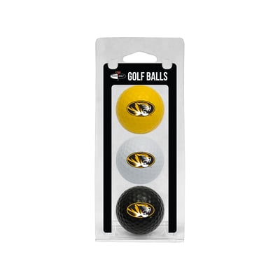 Missouri Tigers 3-Pack Multi-Colored Team Golf Ball Set