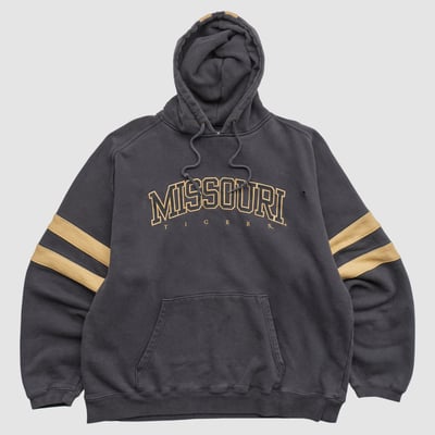 Missouri Tigers CADRE 2000s Hooded Pullover Sweatshirt - Black - XL by Fanatics Real Vintage