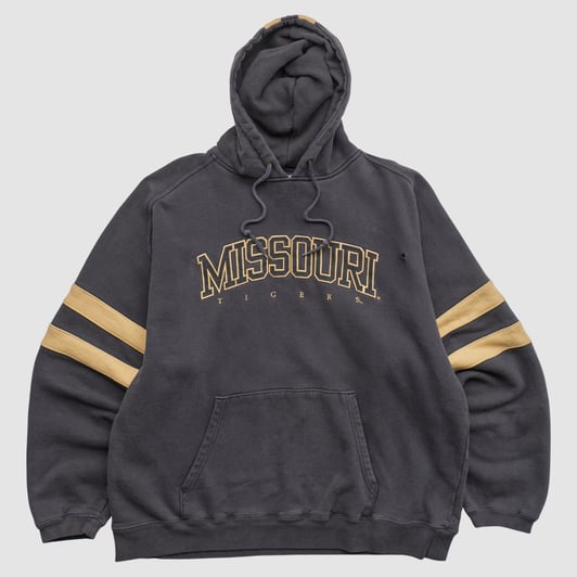 Missouri Tigers CADRE 2000s Hooded Pullover Sweatshirt - Black - XL by Fanatics Real Vintage