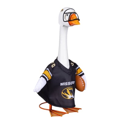Missouri Tigers Gameday Porch Goose Statue & Team Uniform Set