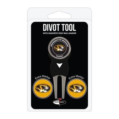 Missouri Tigers Golf Divot Tool Pack with 3 Magnetic Markers