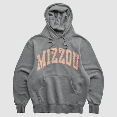 Missouri Tigers Jansport 2000s Hooded Pullover Sweatshirt - Dark Heather Gray - XS by Fanatics Real Vintage