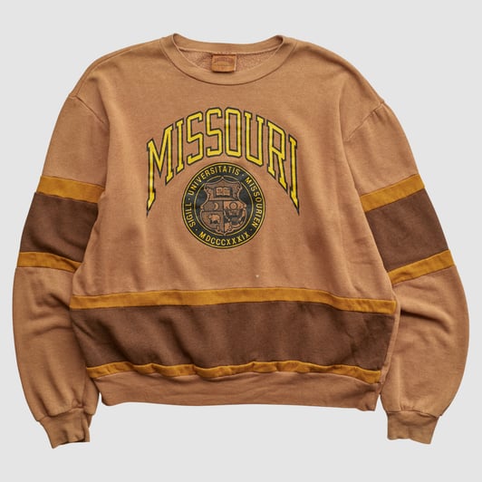 Missouri Tigers Nutmeg Mills 90s Pullover Sweatshirt - Clay - L by Fanatics Real Vintage